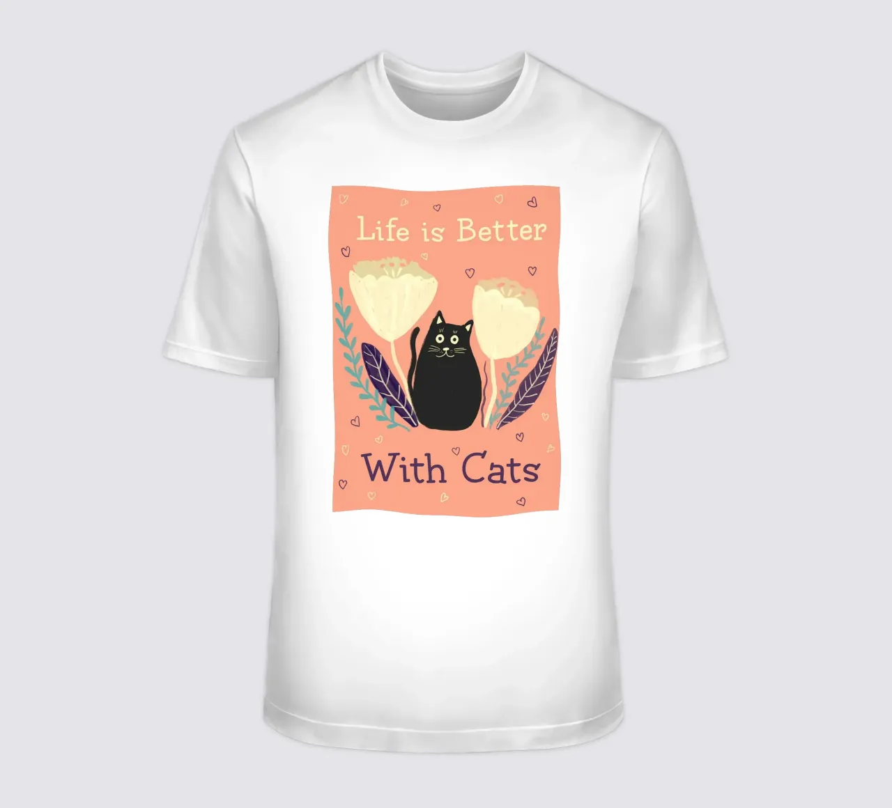 Gatto nero t-shirt da Bartosz Powalka
