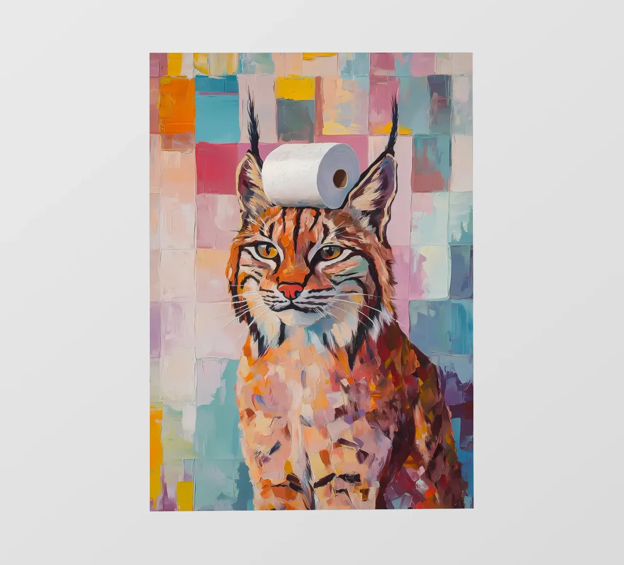 Lince con carta igienica pellicola backlit da Adrian Patel