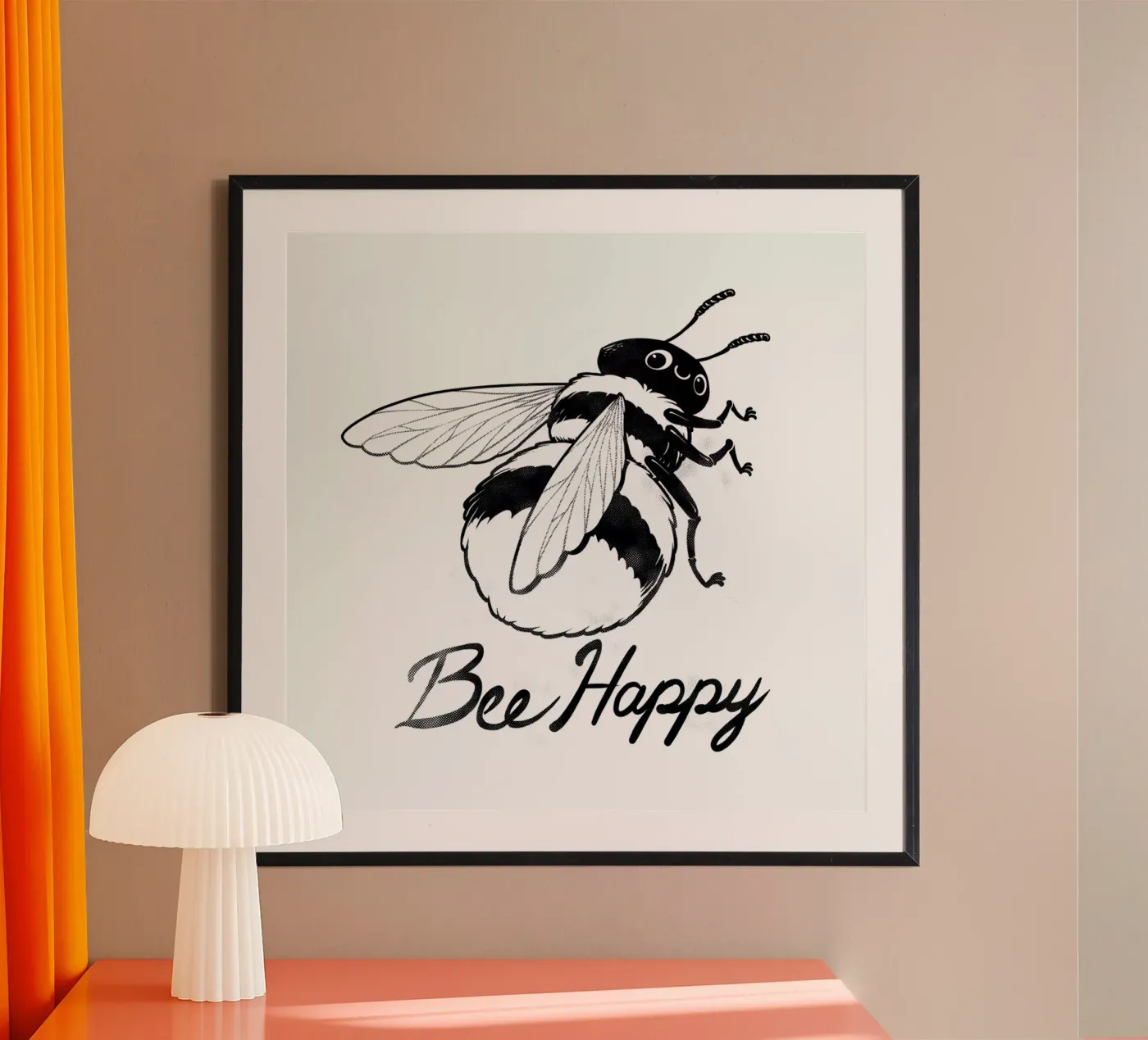 Bee Happy poster da Tobe Fonseca