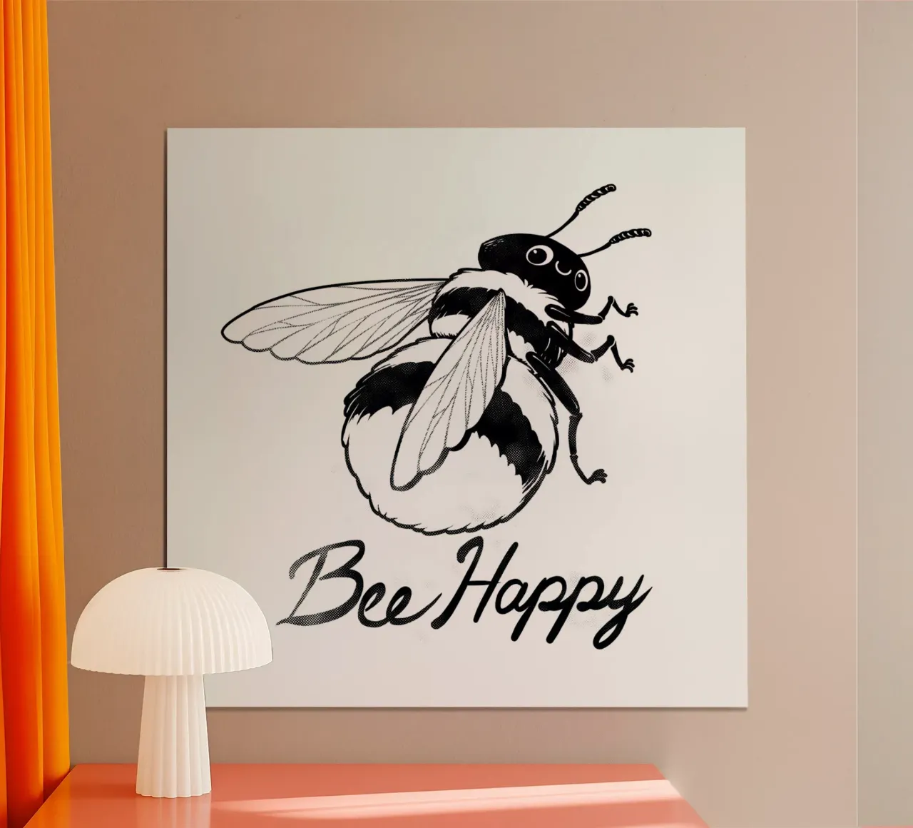 Bee Happy poster da Tobe Fonseca