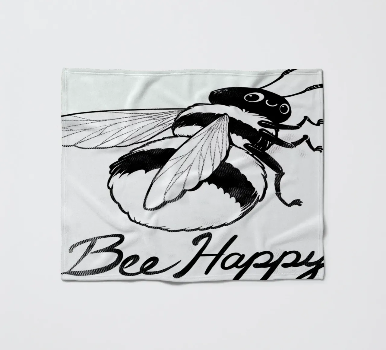 Bee Happy coperta in pile da Tobe Fonseca
