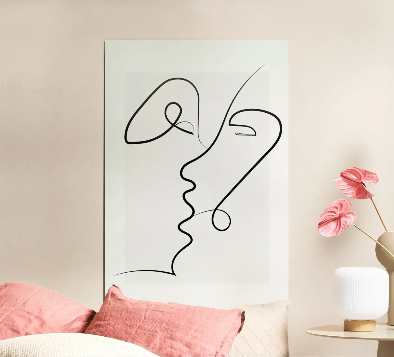 Kissed poster con telaio in plastica da Graphite