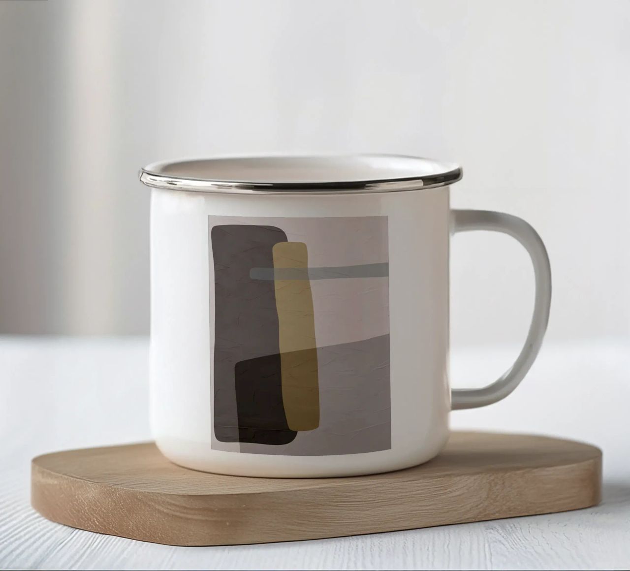 ASTRATTO ORGANICO 128A tazza in smalto da Aiden Garcia