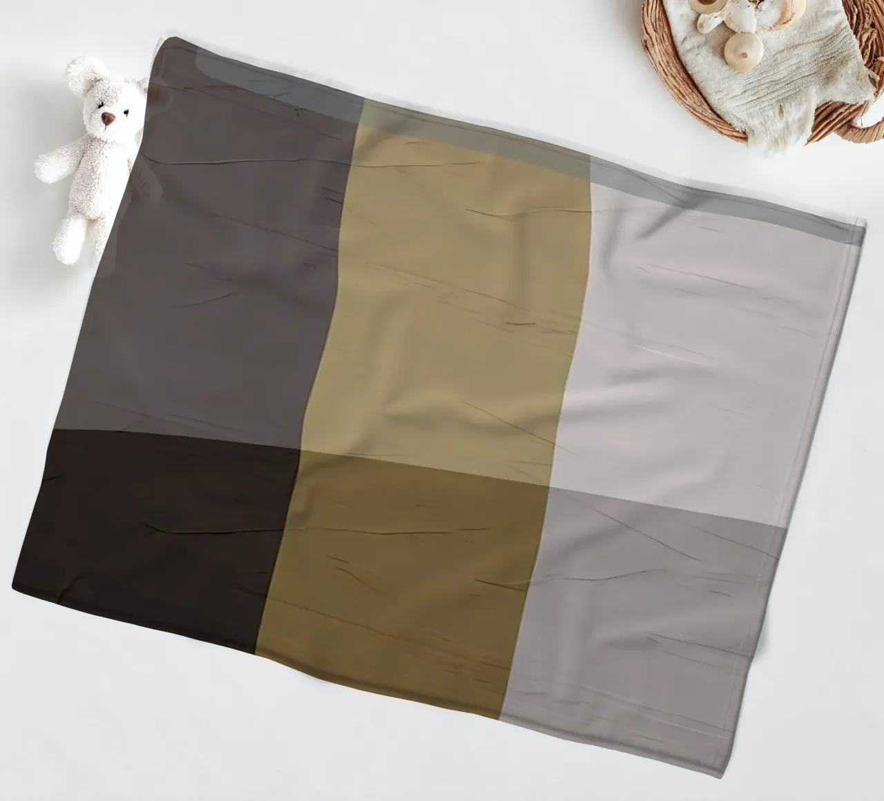 ORGANIC ABSTRACT 128A fleece blanket by Aiden Garcia