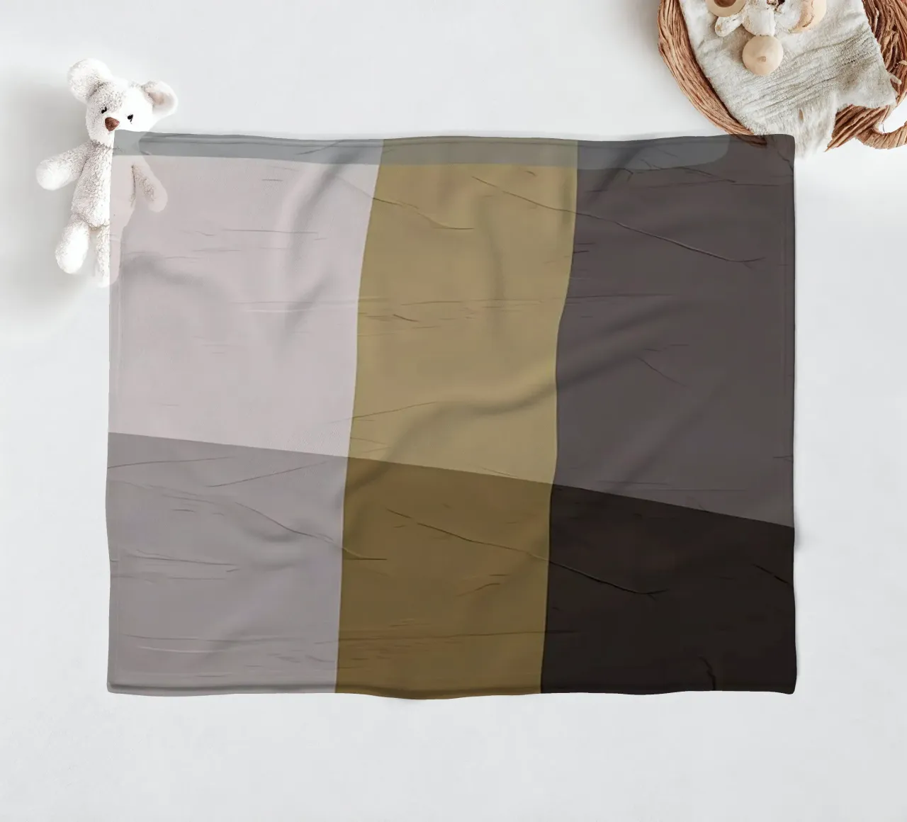 ORGANIC ABSTRACT 128A fleece blanket by Aiden Garcia