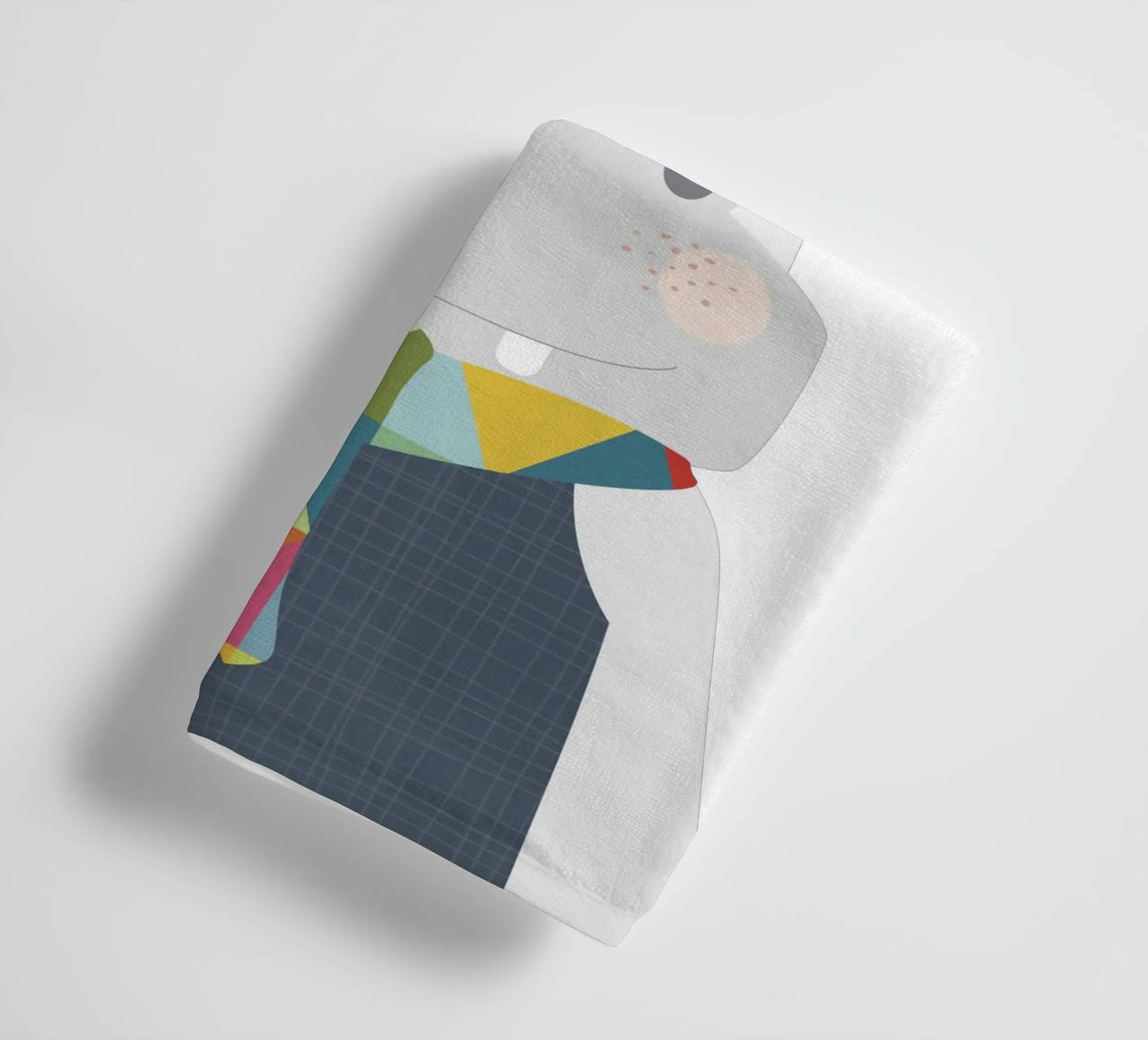 Hugo e l'uccello felice asciugamano da bagno da JaySan Studio