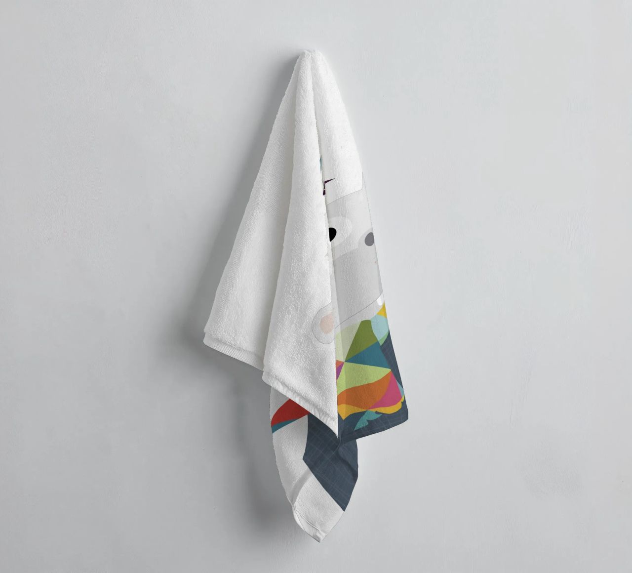 Hugo e l'uccello felice asciugamano da bagno da JaySan Studio
