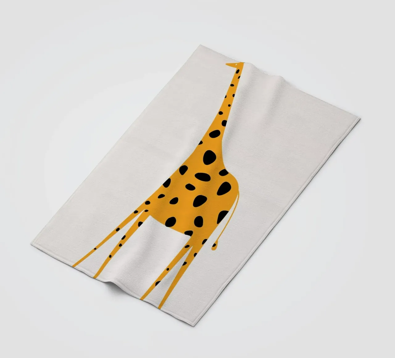 Cute Griraffe fleece blanket by Kubistika