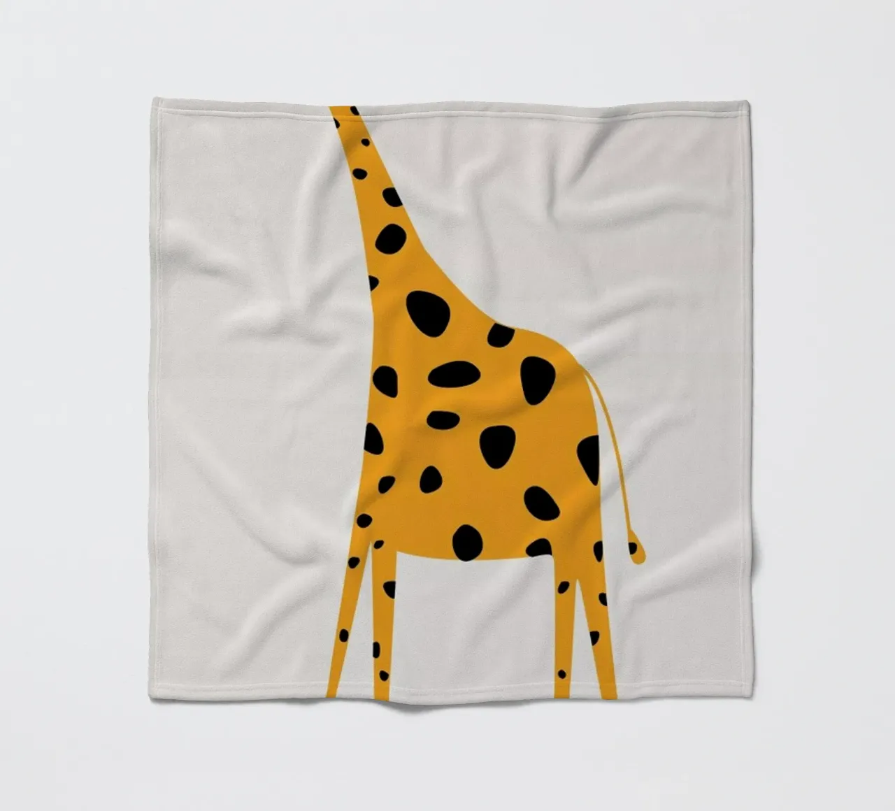 Cute Griraffe fleece blanket by Kubistika