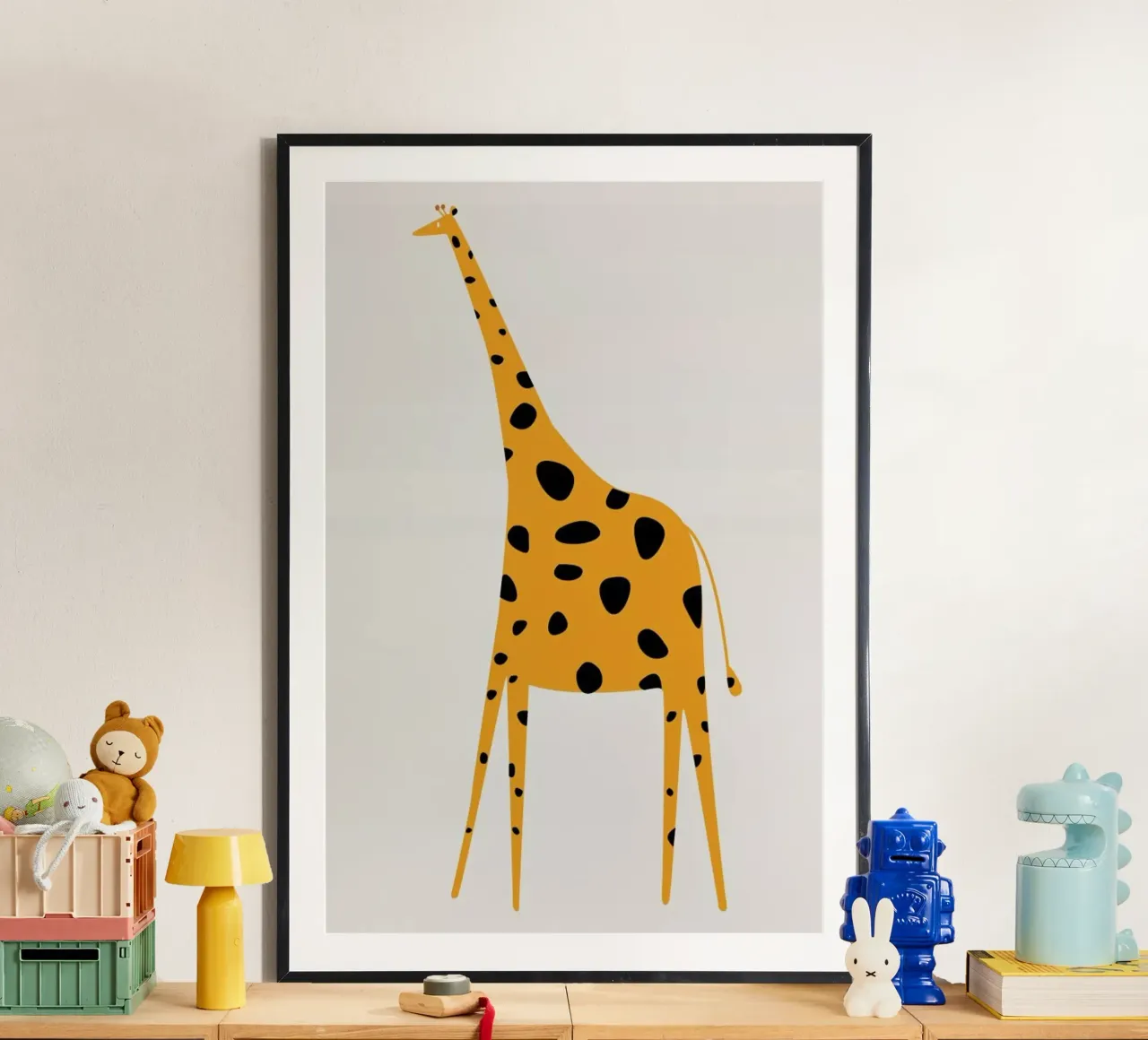 Cute Griraffe poster da Kubistika