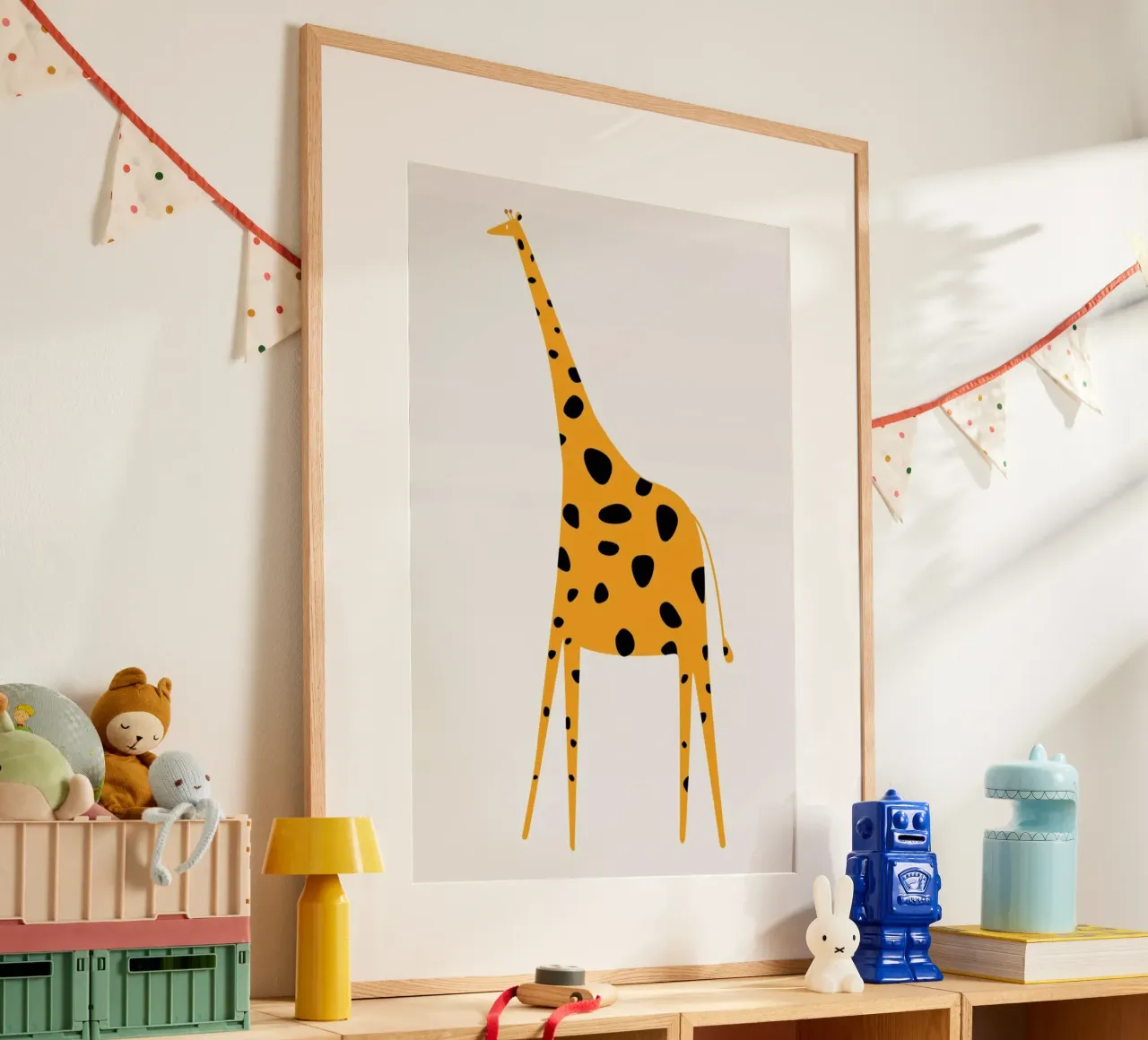 Cute Griraffe poster da Kubistika
