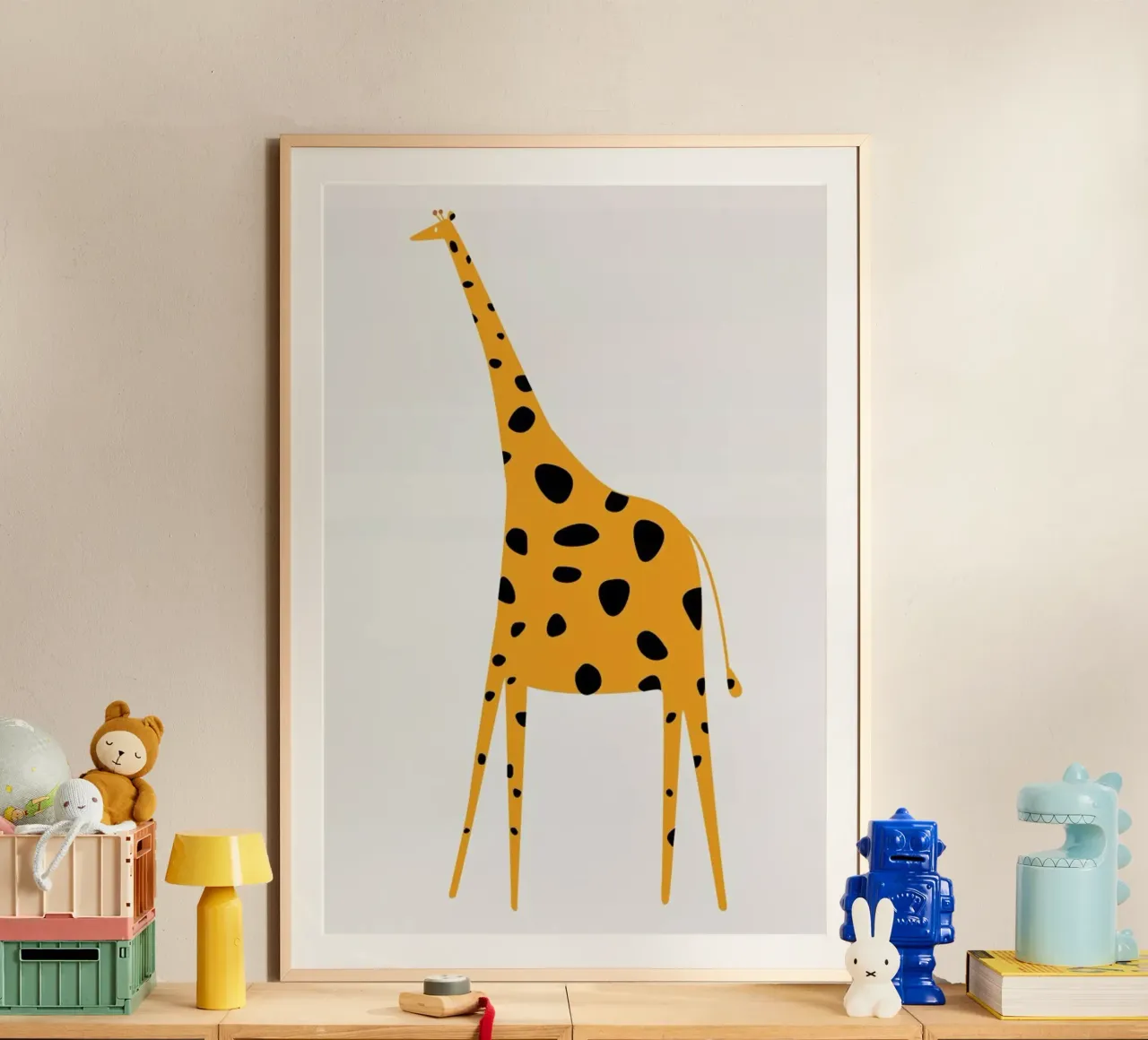 Cute Griraffe poster da Kubistika