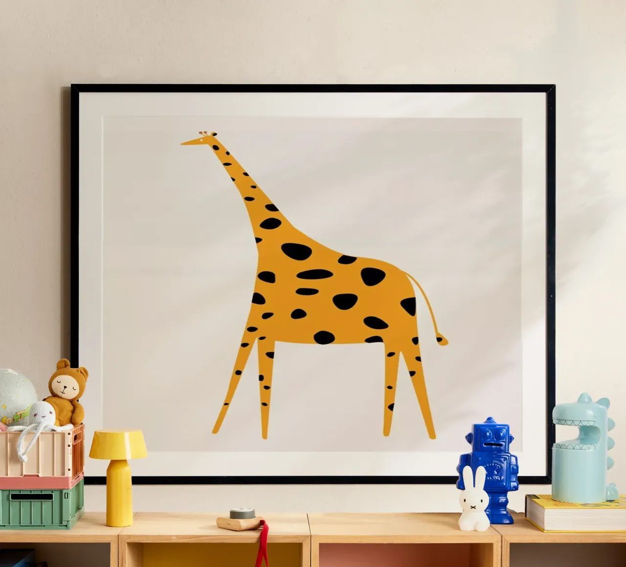 Cute Griraffe poster da Kubistika