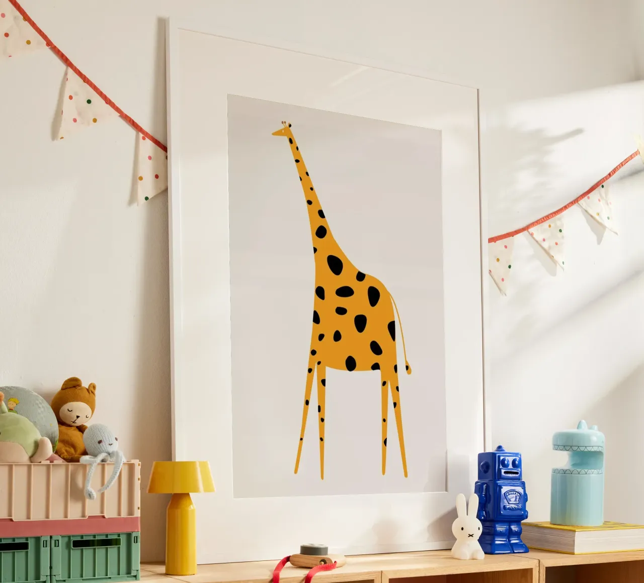 Cute Griraffe poster da Kubistika