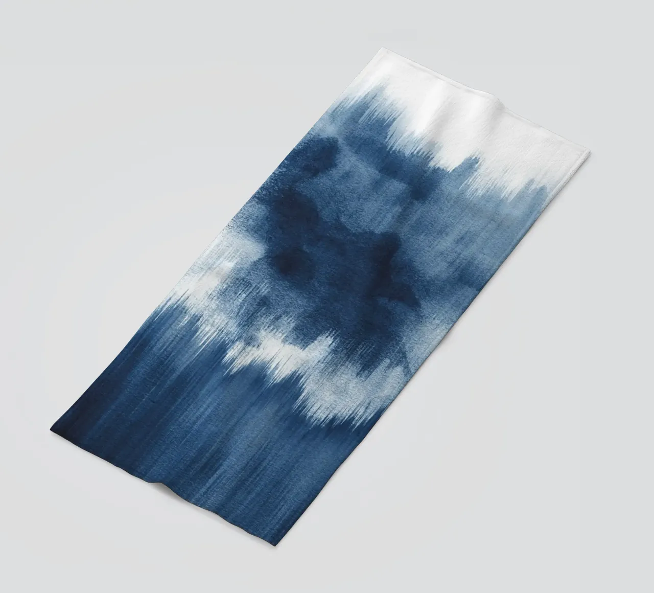 Pennellate di acquerello blu telo mare da NouveauPrints