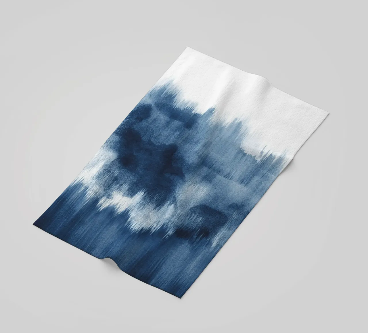 Pennellate di acquerello blu telo mare da NouveauPrints