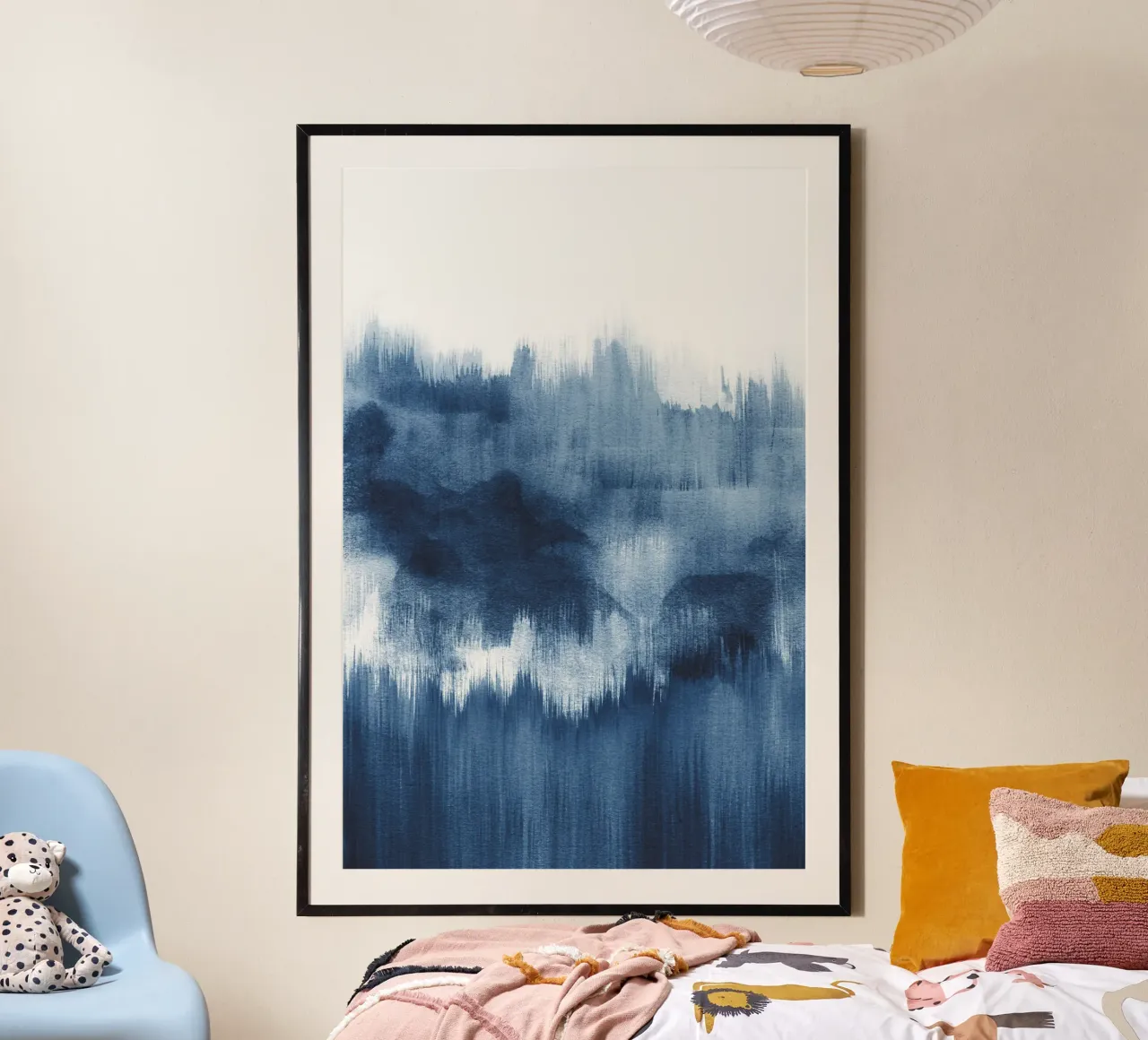 Pennellate di acquerello blu carta hahnemühle da NouveauPrints
