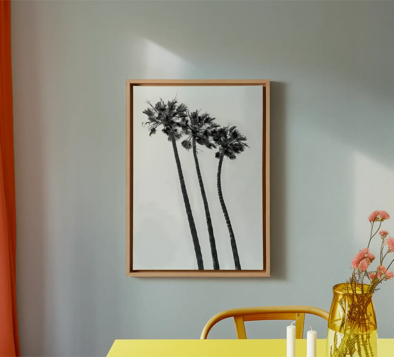 Minimalist Palm Trees canvas by Matthew Katz