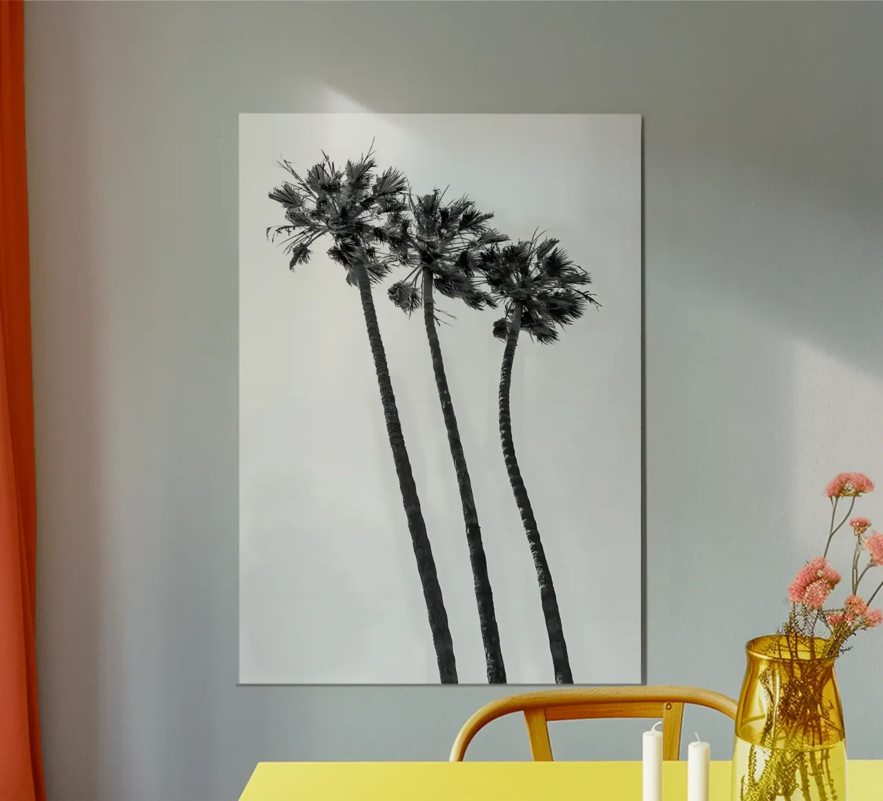 Minimalist Palm Trees hahnemühle by Matthew Katz