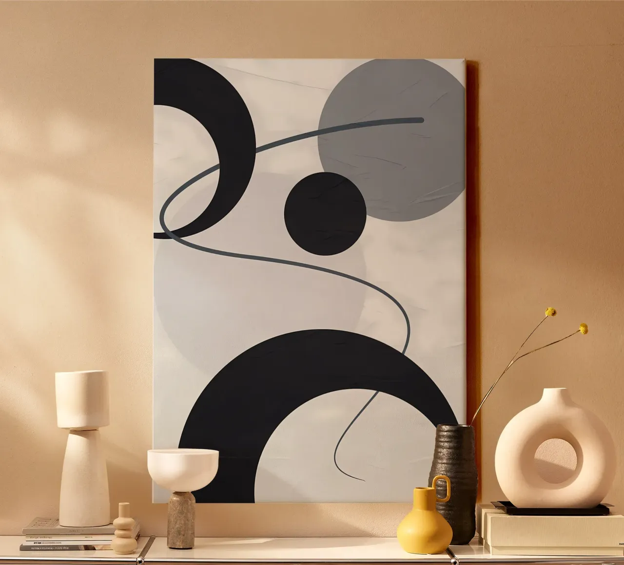 GEOMETRIC ABSTRACT 487A canvas by Aiden Garcia