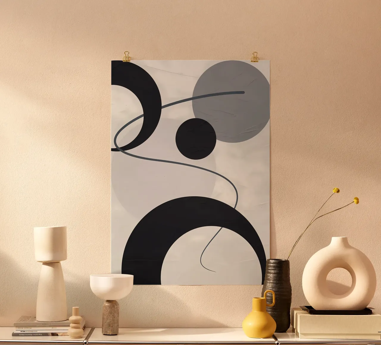 GEOMETRIC ABSTRACT 487A hahnemühle by Aiden Garcia