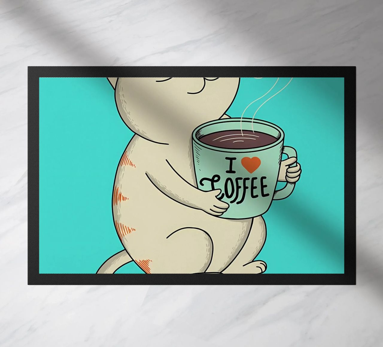 gatto e caffè zerbino da Bartosz Powalka