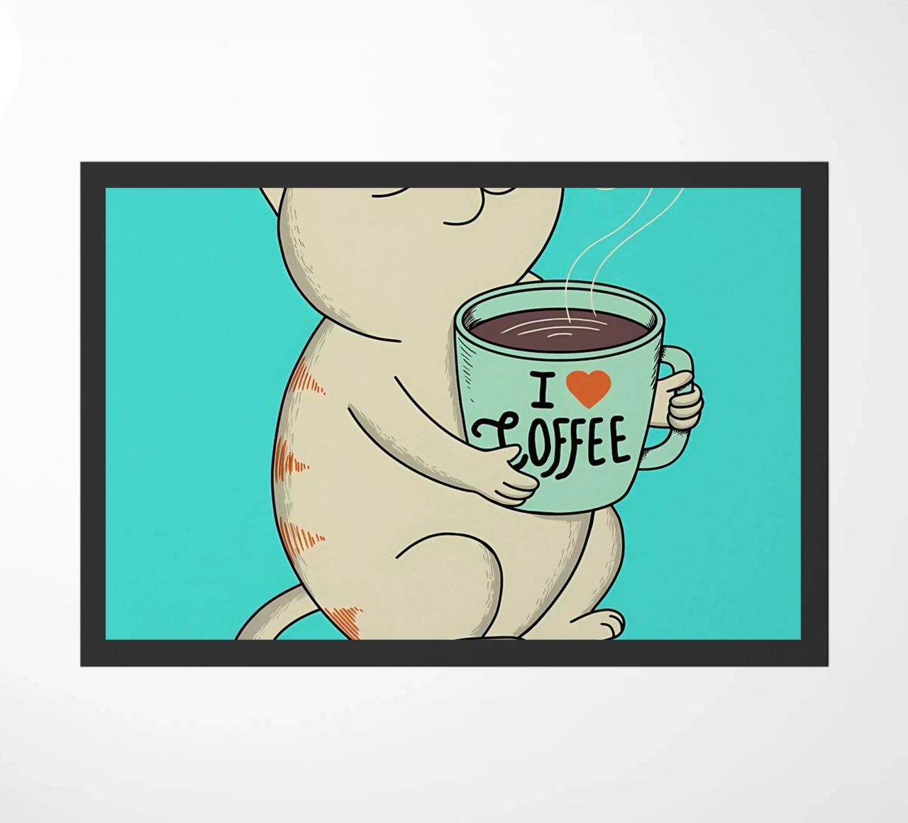 gatto e caffè zerbino da Bartosz Powalka