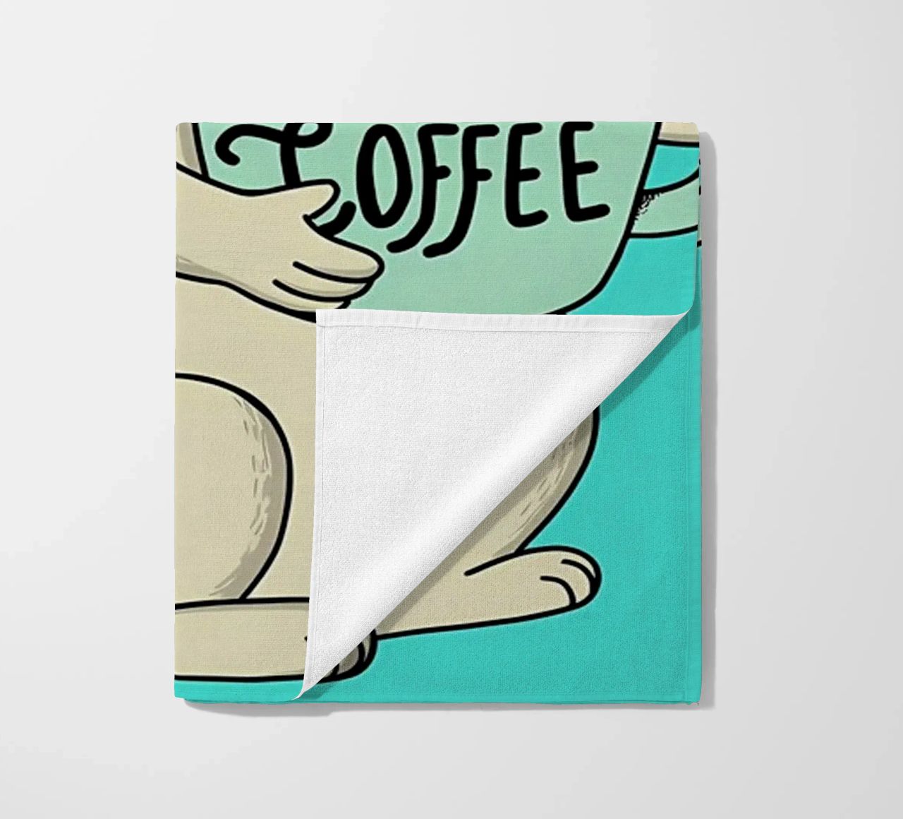 gatto e caffè telo mare da Bartosz Powalka