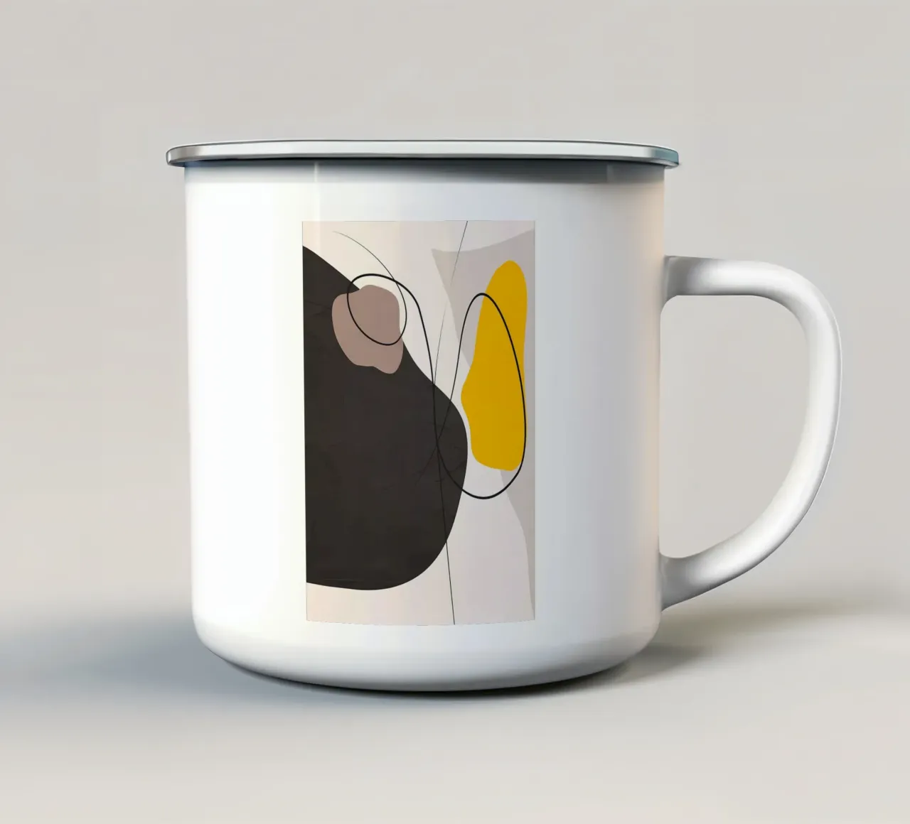 ASTRATTO ORGANICO 150A tazza in smalto da Aiden Garcia