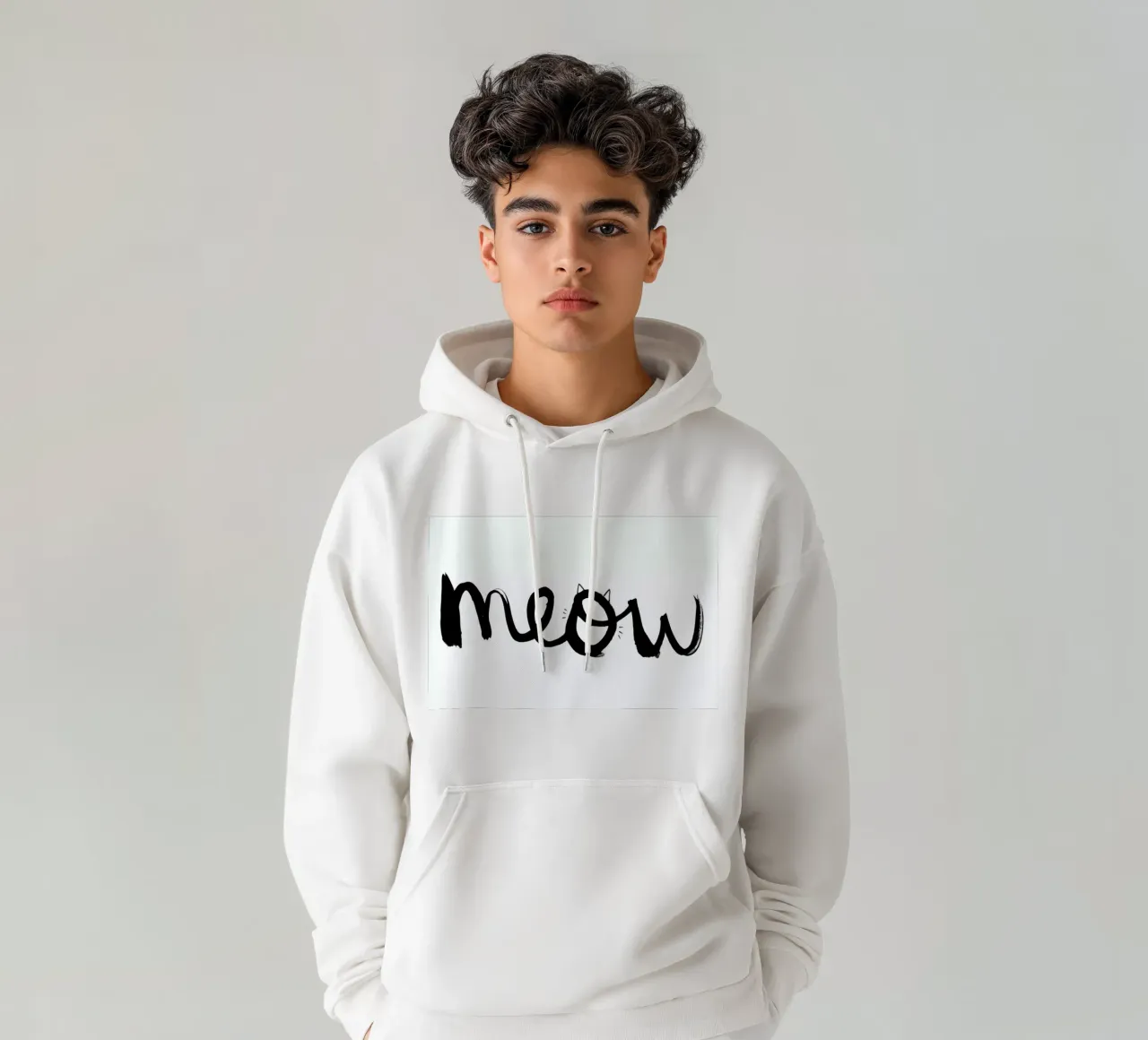 Meow felpa con cappuccio da Dead Language