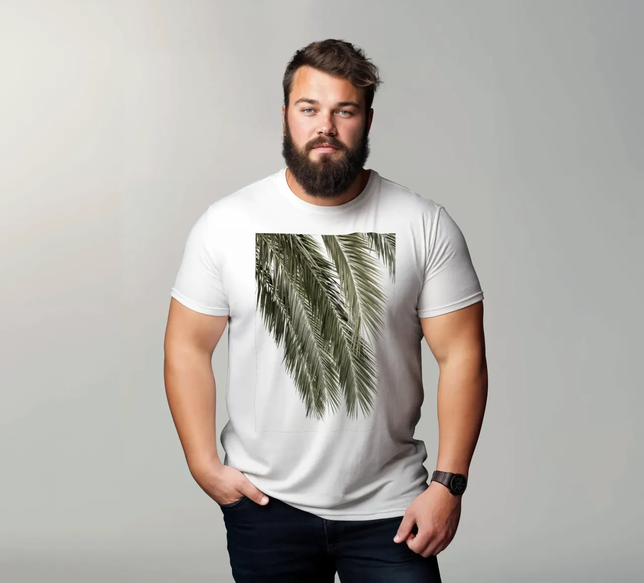 Foglie di palma t-shirt da Matthew Katz