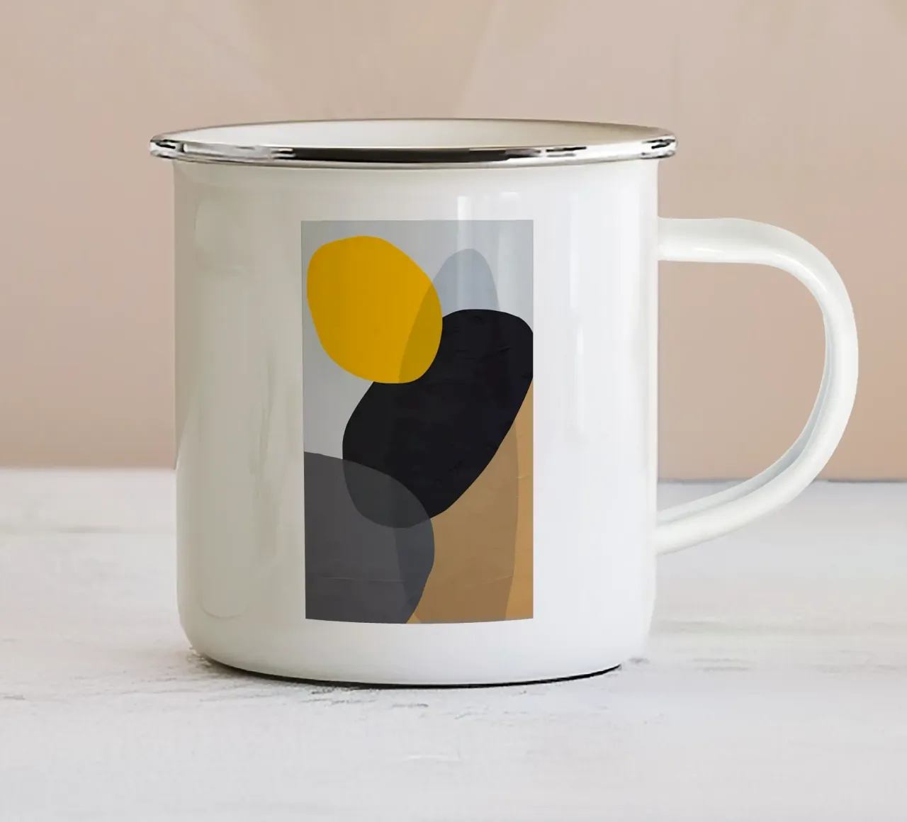 ASTRATTO ORGANICO 126 tazza in smalto da Aiden Garcia