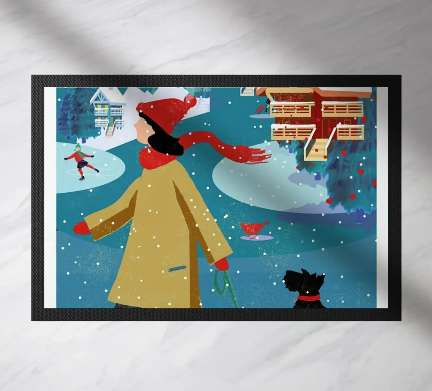 Winter Walk doormat by Rocket68