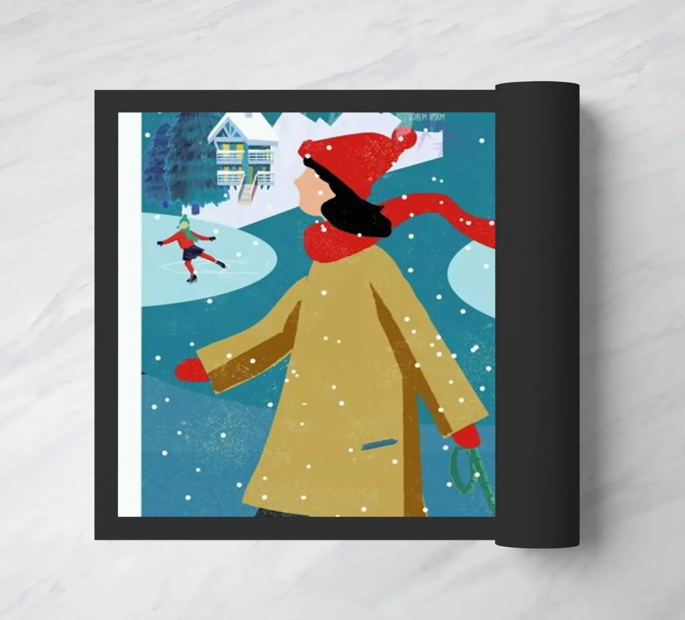 Winter Walk doormat by Rocket68