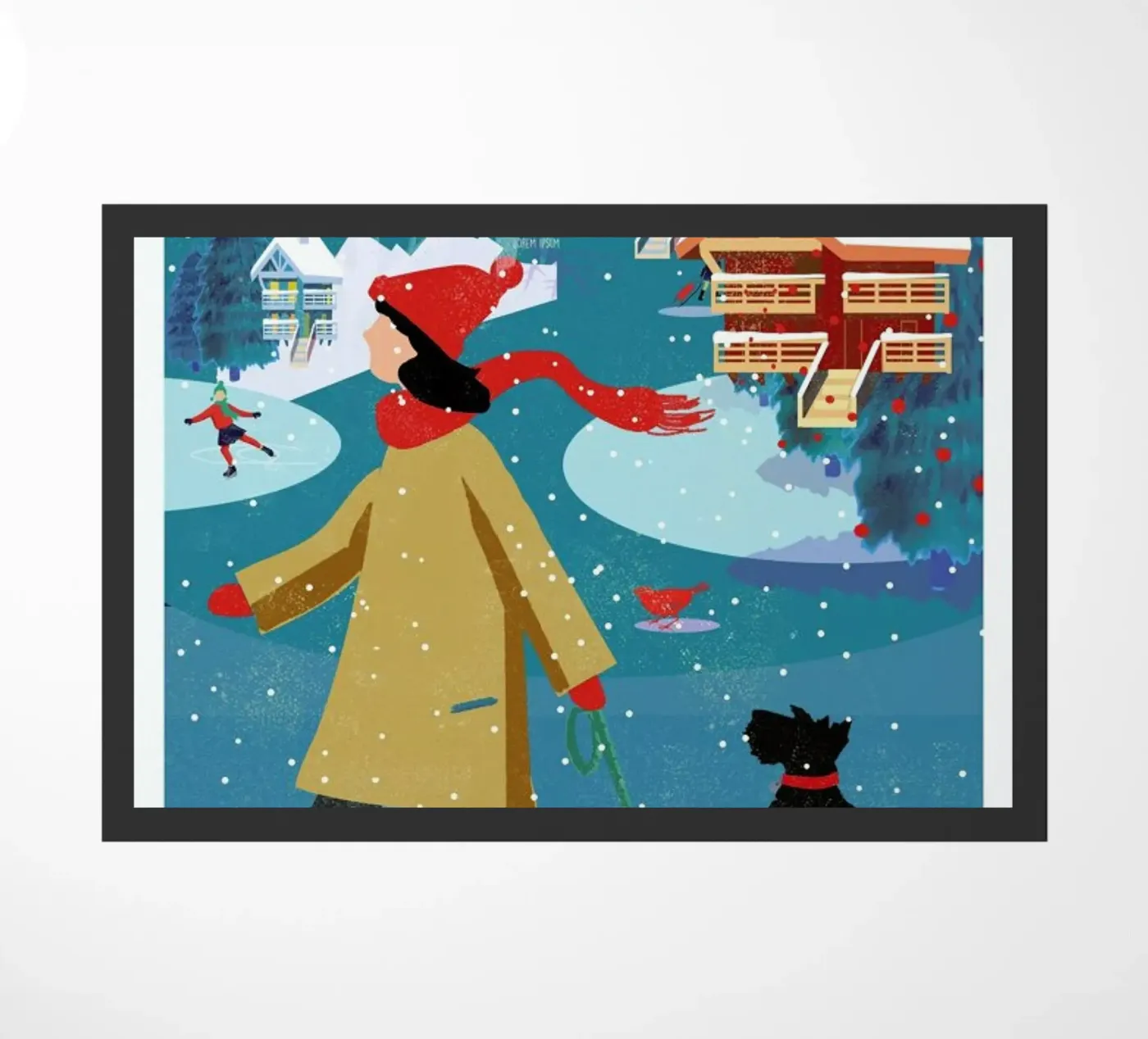 Winter Walk doormat by Rocket68