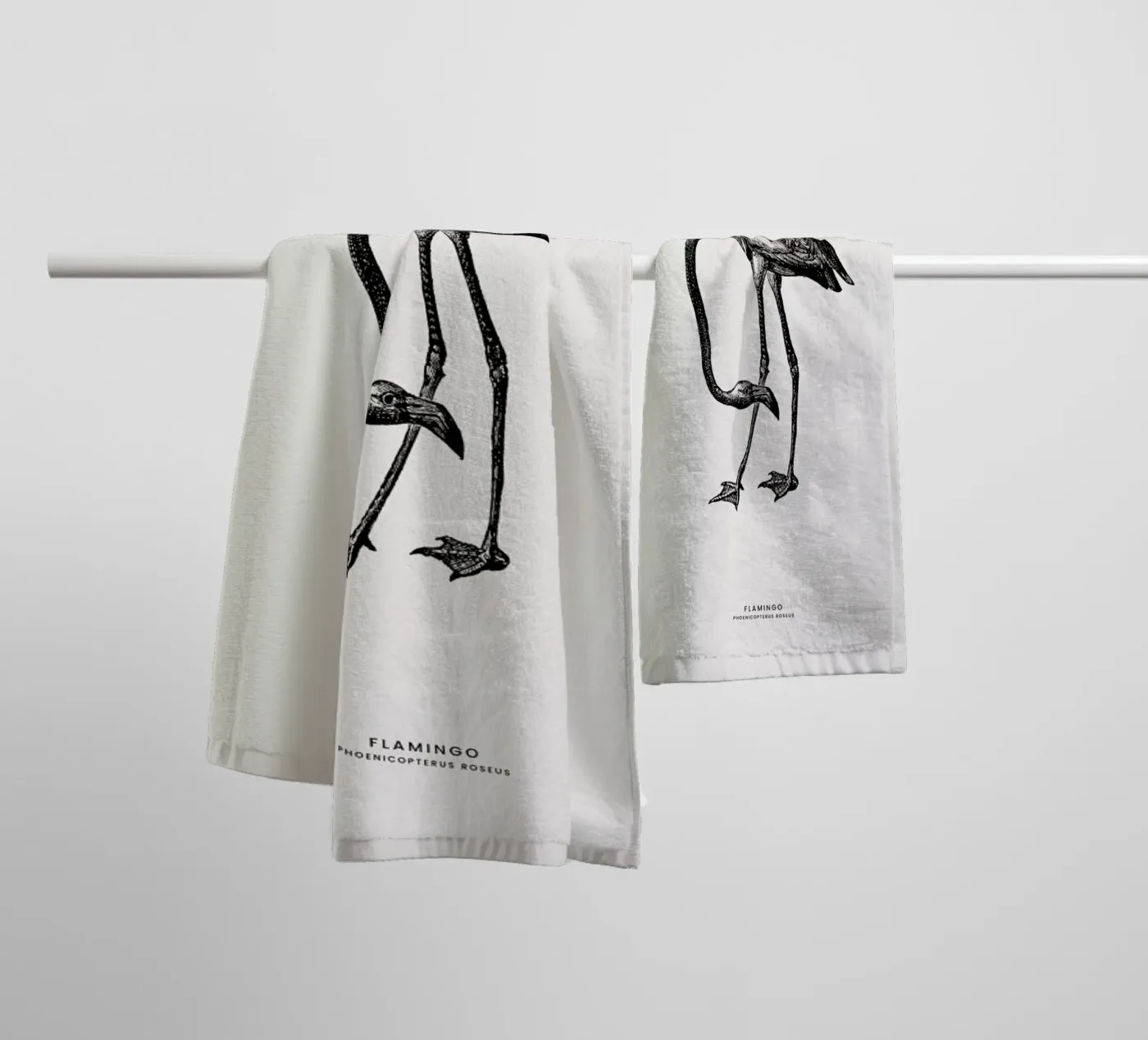 Flamingo badhanddoek van Flora & Fauna