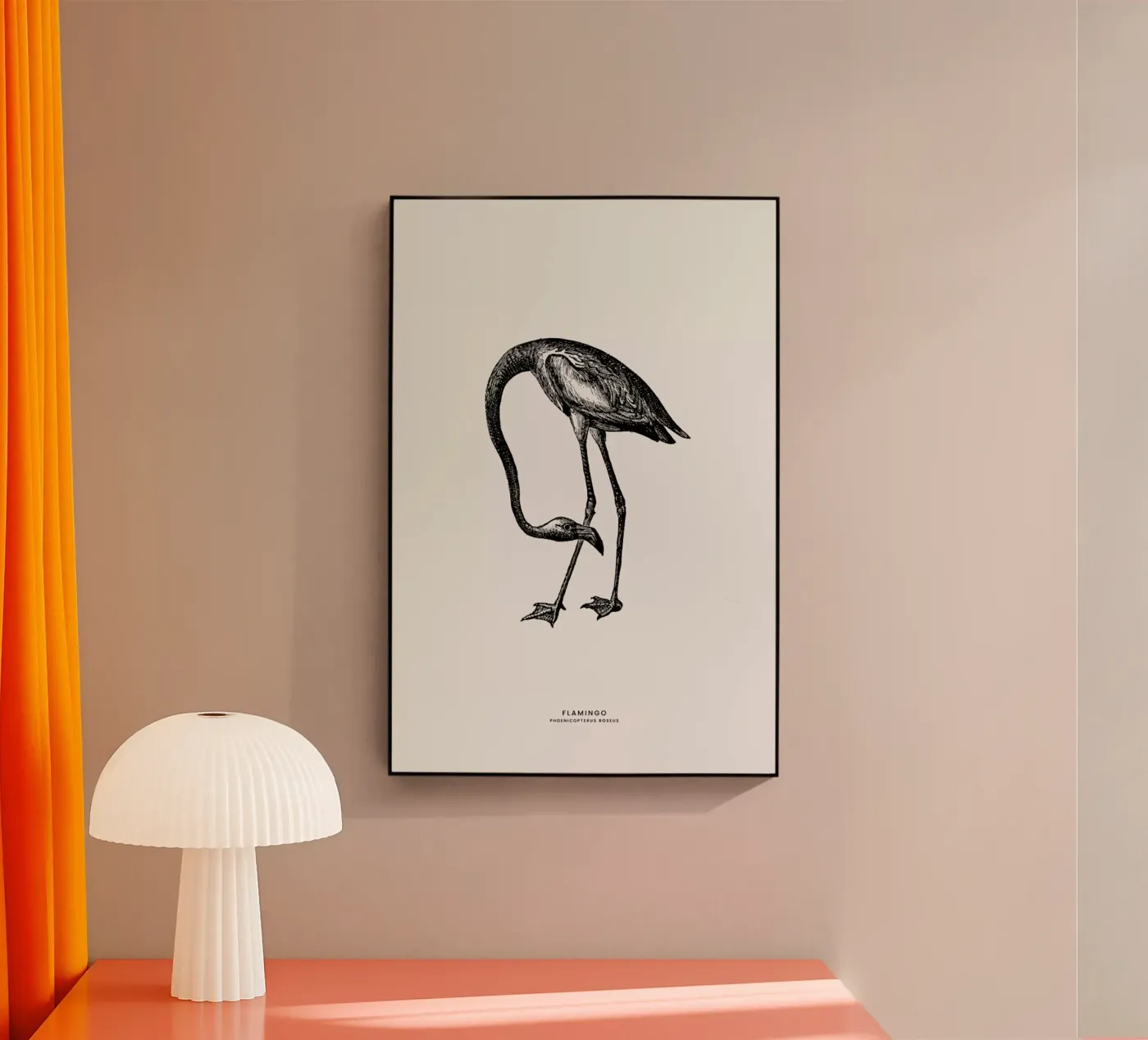 Flamingo acryl van Flora & Fauna
