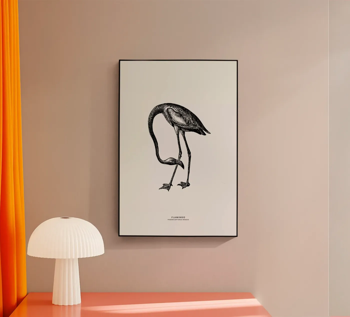 Flamingo Acryl-Glas von Flora & Fauna