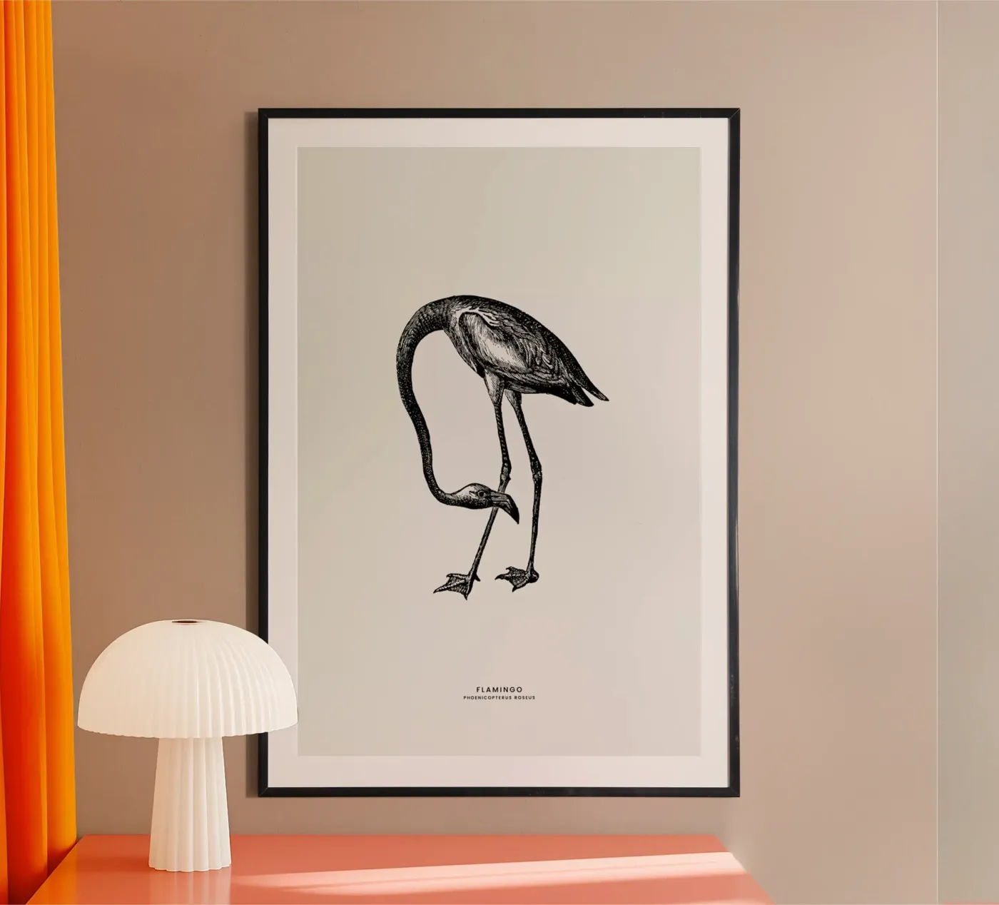 Flamingo Poster von Flora & Fauna