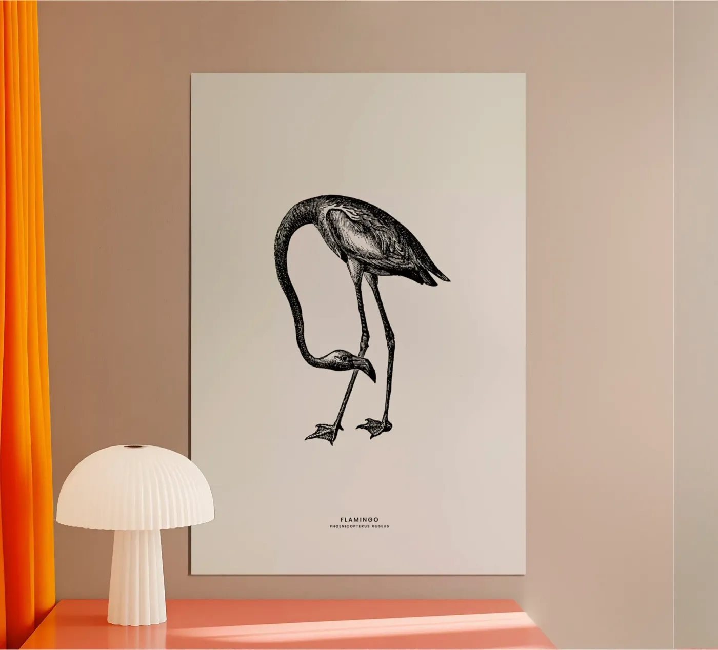 Flamingo Poster von Flora & Fauna