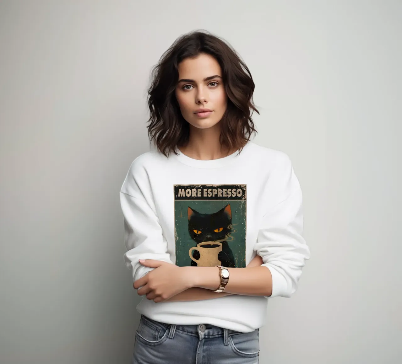 Plus d'espresso, moins de dépresso sweat de Bartosz Powalka