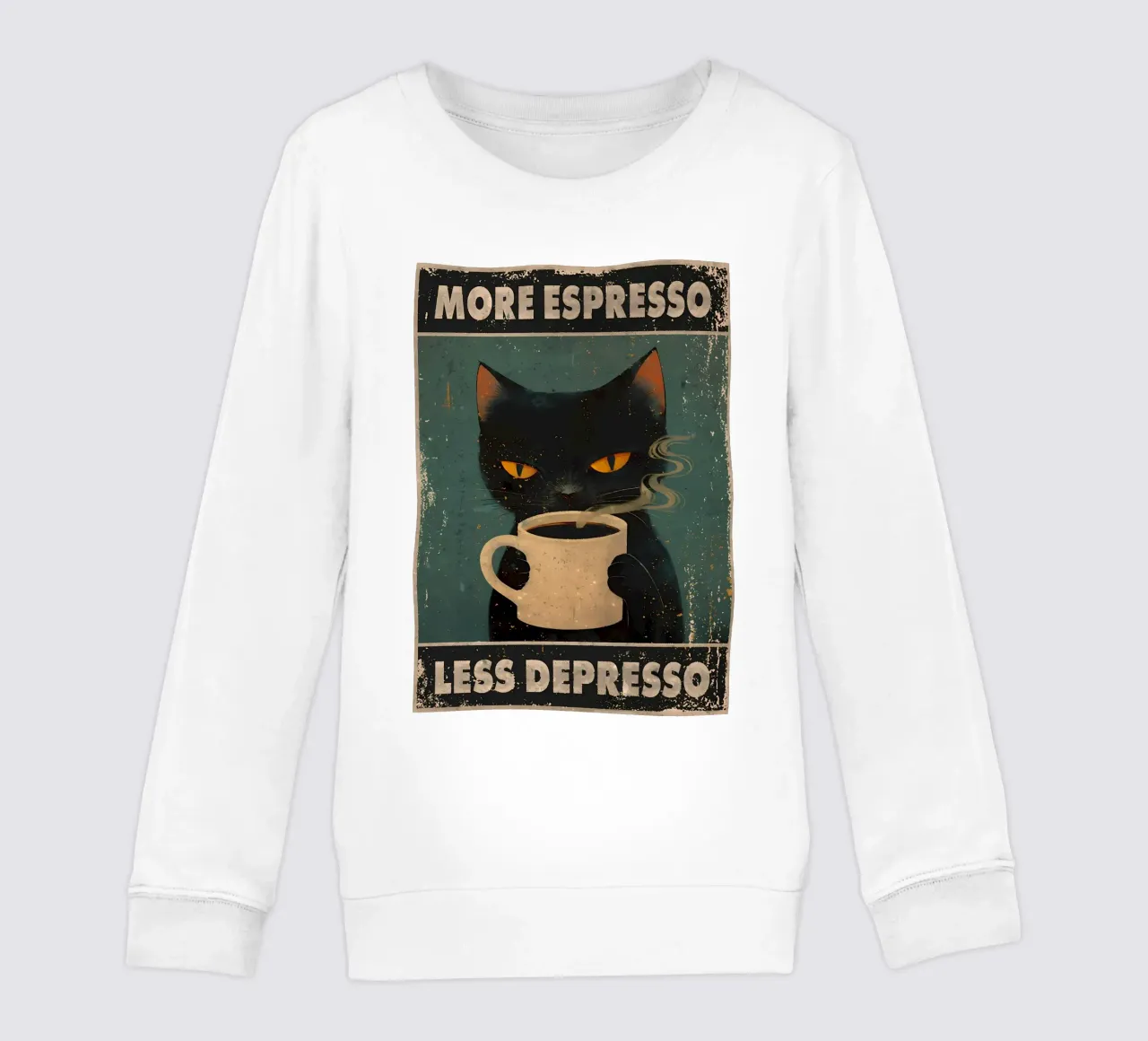 More Espresso, Less Depresso felpa bambino da Bartosz Powalka