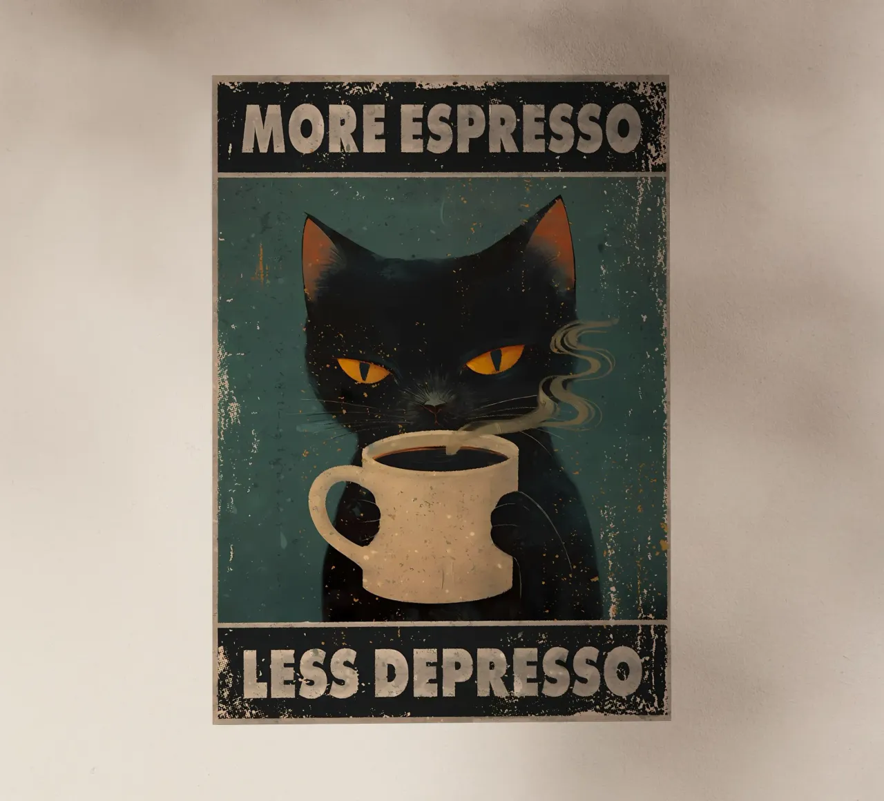 More Espresso, Less Depresso pellicola backlit da Bartosz Powalka