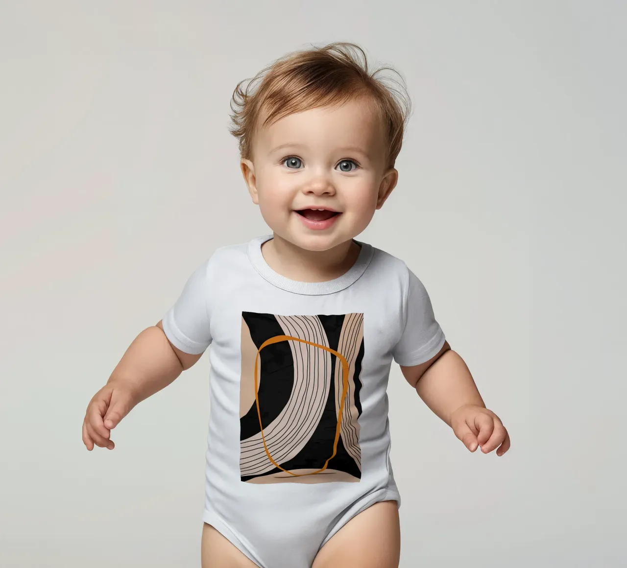 FORME GEOMETRICHE ASTRATTE body neonato maniche corte da Aiden Garcia