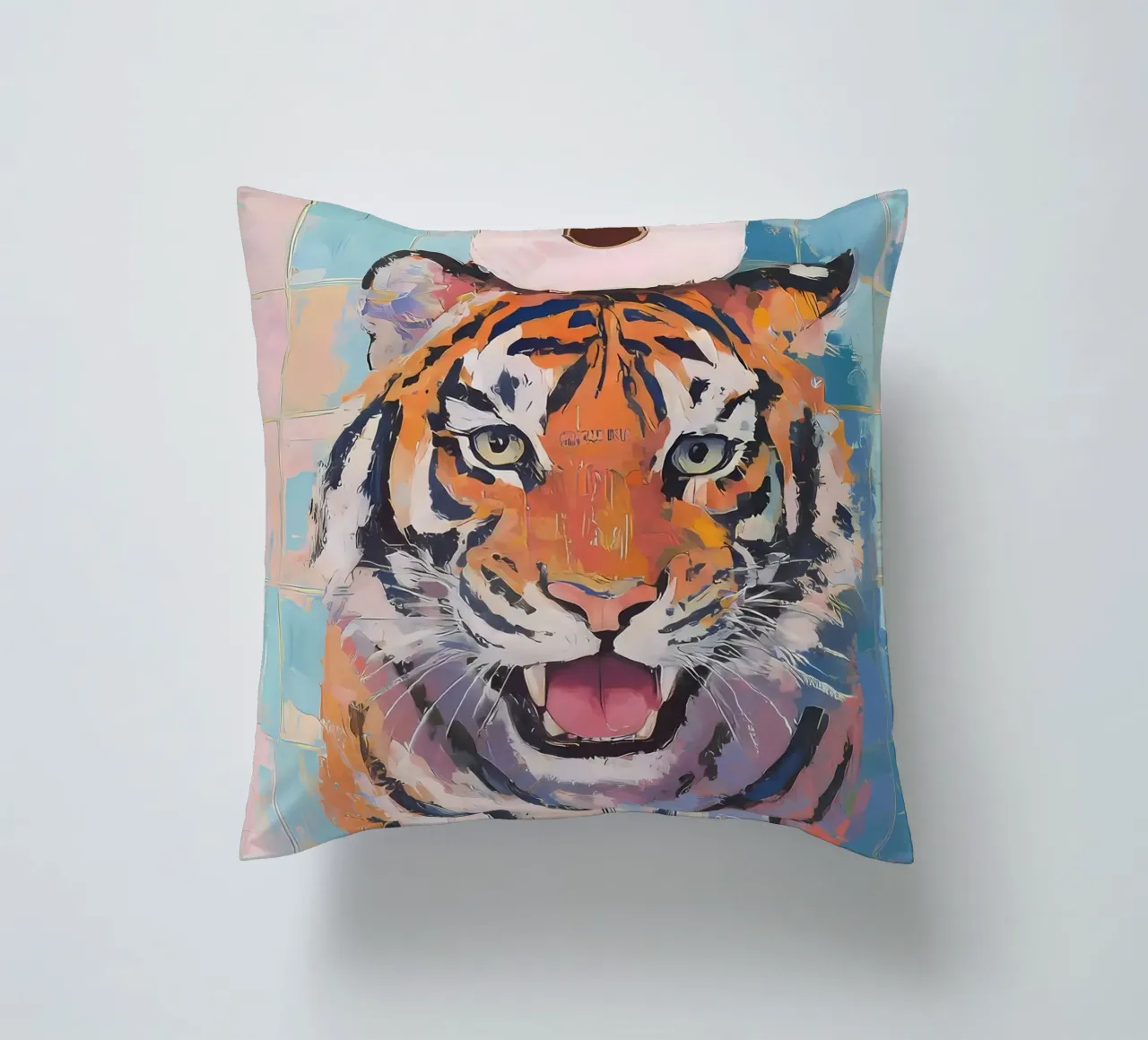 Tigre con carta igienica cuscino da Adrian Patel