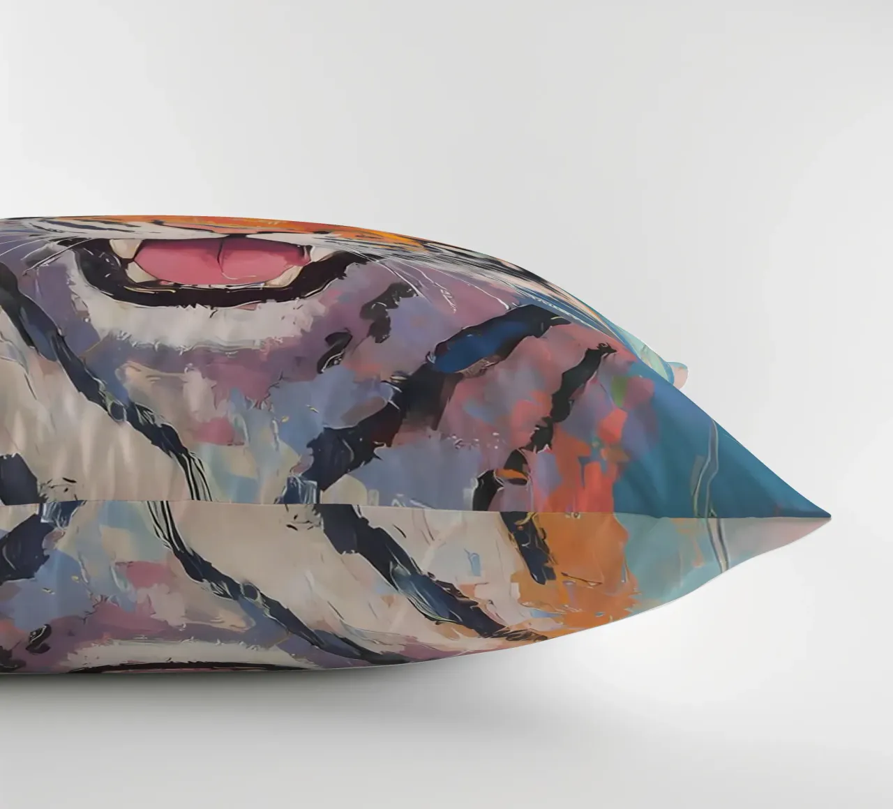 Tigre con carta igienica cuscino da Adrian Patel