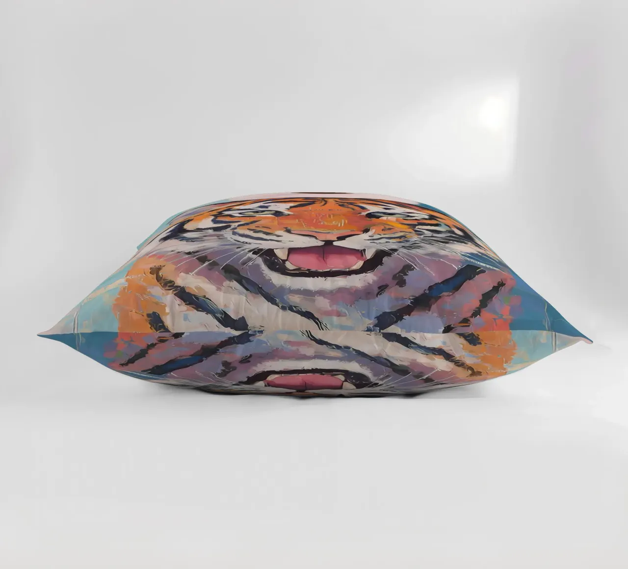 Tigre con carta igienica cuscino da Adrian Patel