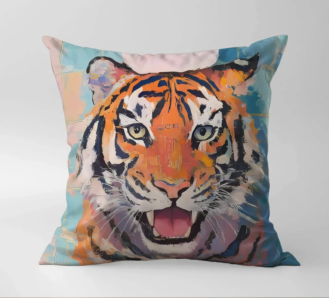 Tigre con carta igienica cuscino da Adrian Patel