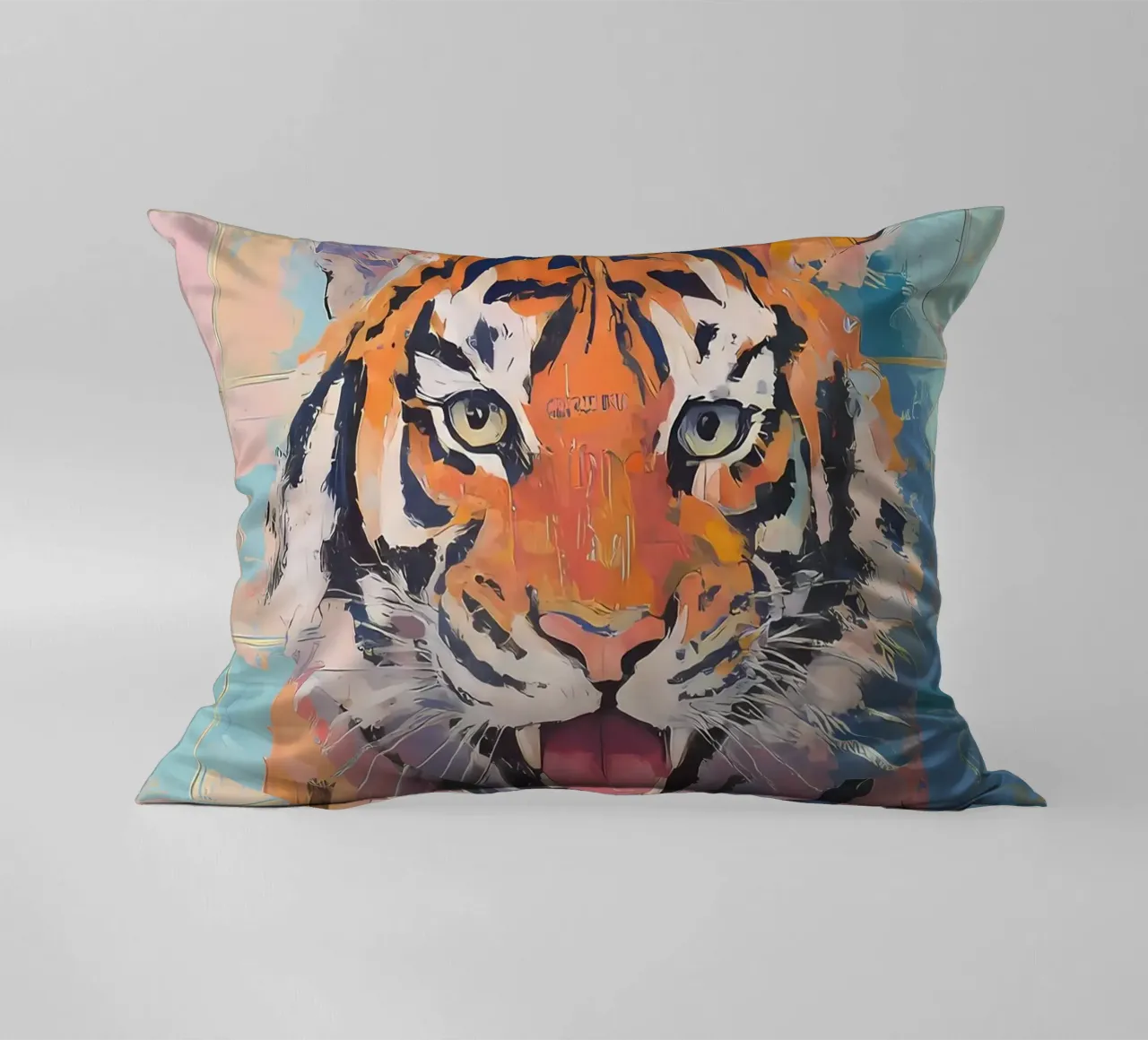 Tigre con carta igienica cuscino da Adrian Patel