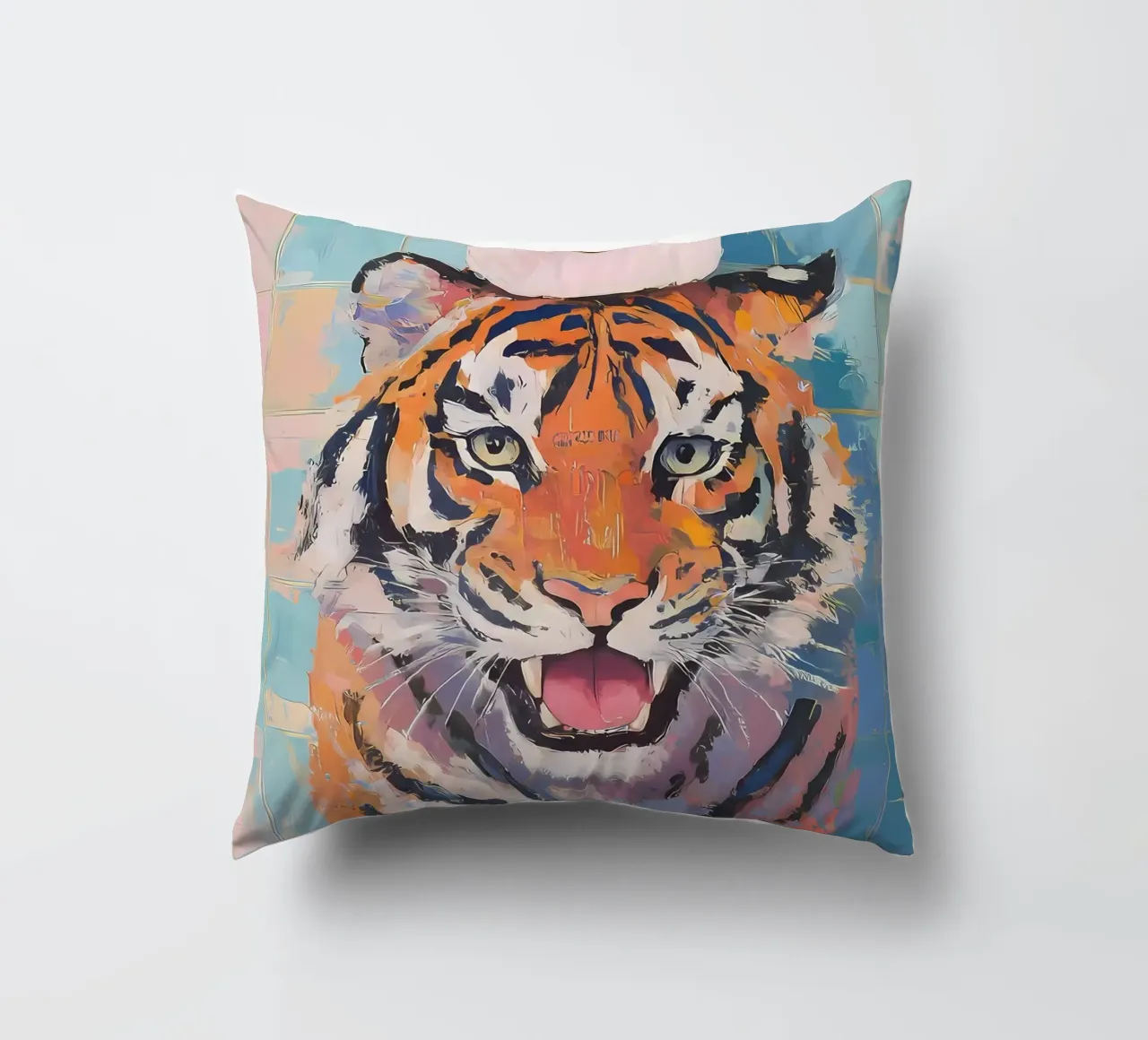 Tigre con carta igienica cuscino da Adrian Patel